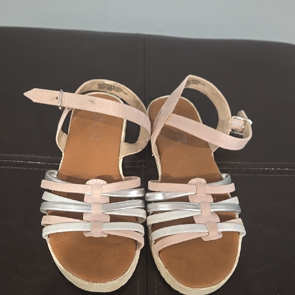 SOLD!!!! The Children's Place Pink and Silver Strappy Sandals